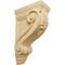 Ekena Millwork 4 3/4"W x 8"D x 13 1/4"H Large Fig Leaf Corbel, Alder COR04X08X13FIAL - alternate 1
